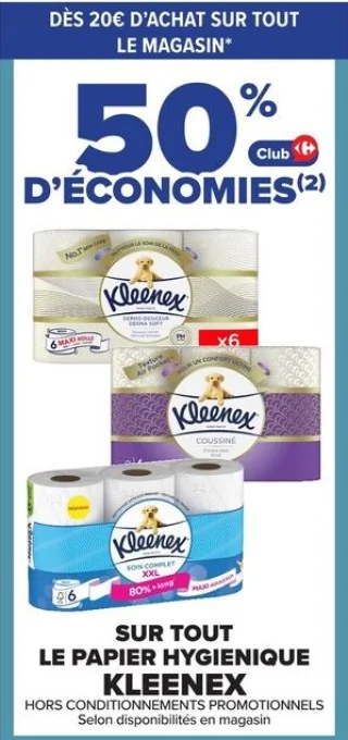 Papier hygiénique KLEENEX