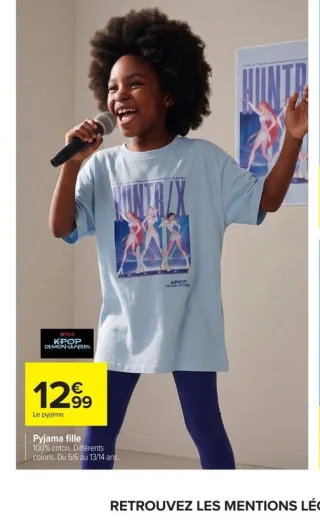 Pyjama fille Netflix K-POP DEMON HUNTERS