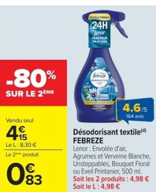 Désodorisant textile FEBREZE Lenor