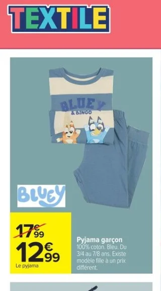 Pyjama garçon Bluey