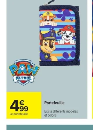 Portefeuille Paw Patrol