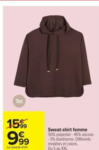 Sweat-shirt femme Tex
