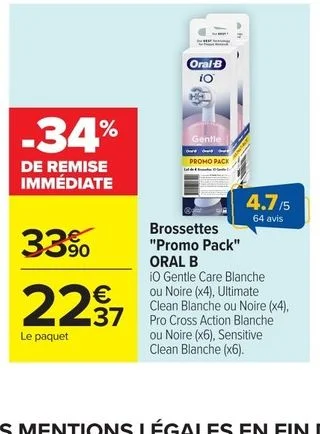 Brossettes "Promo Pack" ORAL B