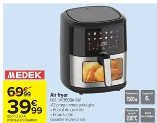 Air fryer Medek MD508A-SW