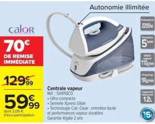 Centrale vapeur Calor SV4110C0