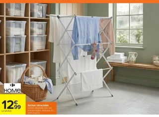 Séchoir rétractable Carrefour Home