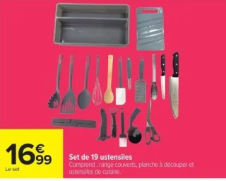 Set de 19 ustensiles