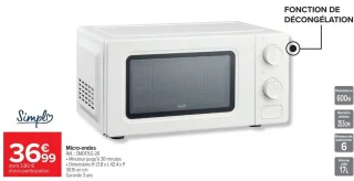 Micro-ondes Simpl SM017LG-26