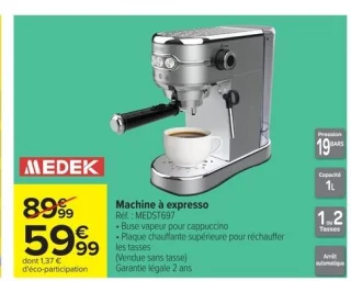 Medek Machine à expresso