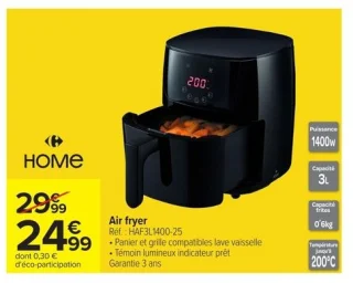 Home Air fryer HAF3L1400-25