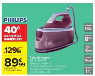 Centrale vapeur Philips PSG3001/30
