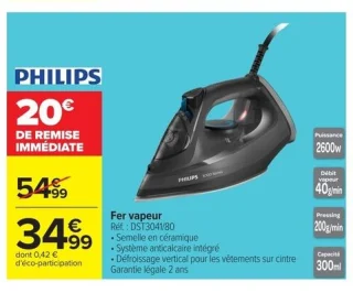 Fer vapeur Philips DST3041/80