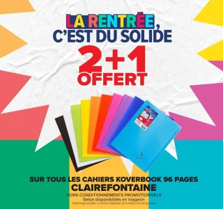 Cahiers Koverbook 96 pages Clairefontaine