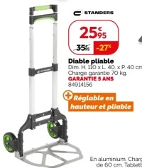 Diable pliable Standers