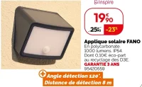 Applique solaire FANO Inspire
