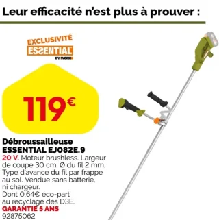Débroussailleuse ESSENTIAL EJO82E.9