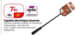 Tapette électrique insectes Acto