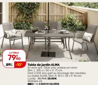 Table de jardin ALMA