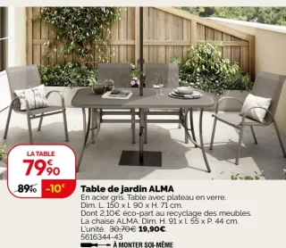 Table de jardin ALMA