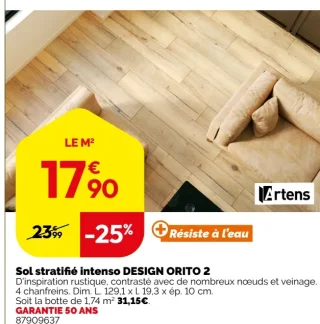 Sol stratifié intenso DESIGN ORITO 2 Artens
