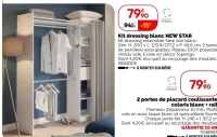 Kit dressing blanc NEW STAR