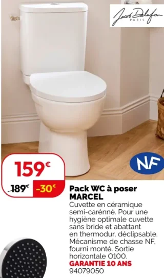 Jacob Delafon Pack WC à poser MARCEL