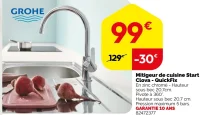 Grohe Mitigeur de cuisine Start Clova - QuickFix