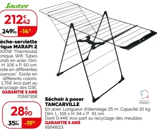 Séchoir à poser TANCARVILLE