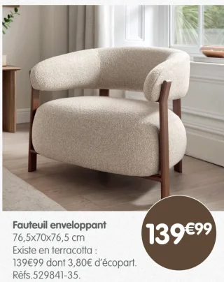 Fauteuil enveloppant