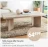 Promo Table basse effet travertin