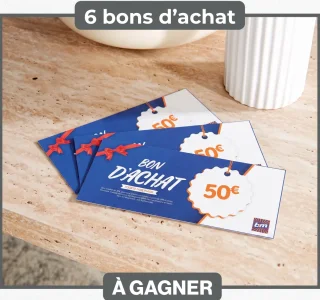 Jeu Concours B&M - 6 bons d'achat de 50€ à gagner