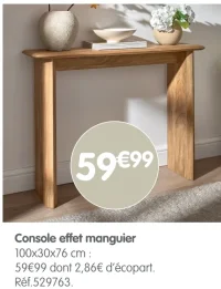 Console effet manguier