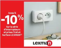 Série d'interrupteurs et prises Trail et Surface LEXMAN