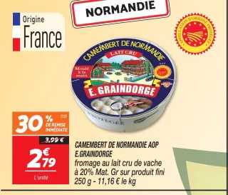 Camembert de normandie aop 