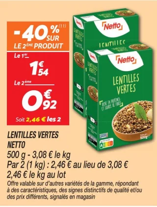 Lentilles vertes 
