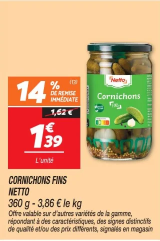 Cornichons fins
