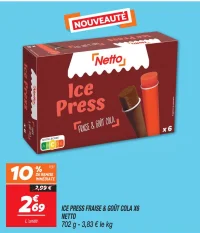 Ice press fraise & goût cola x6 