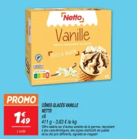 Cônes glacés vanille