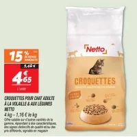 Croquettes pour chat adulte à la volaille & aux légumes