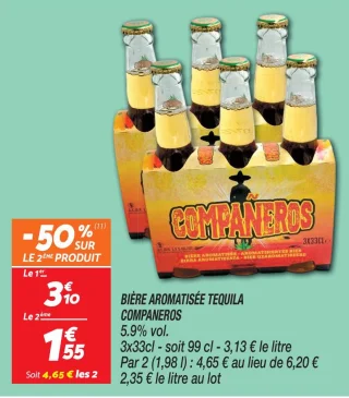 Bière aromatisée tequila