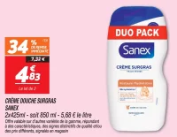Crème douche surgras