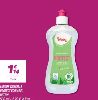 Liquide vaisselle protect ecolabel