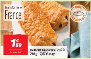 Maxi pain au chocolat x2