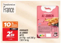 Croissants au jambon 