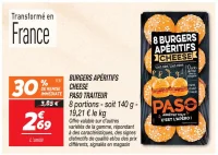 Burgers apéritifs cheese