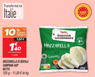 Mozzarella di bufala campana aop 