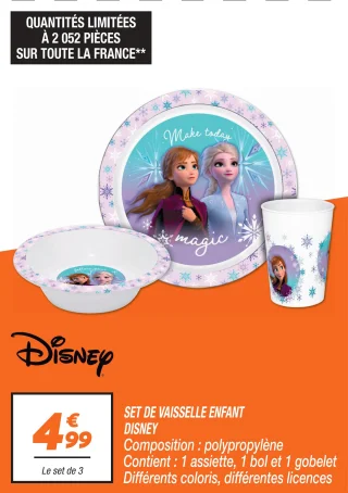 Set de vaisselle enfant 