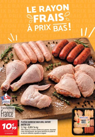 Plateau barbecue maxi grill nature