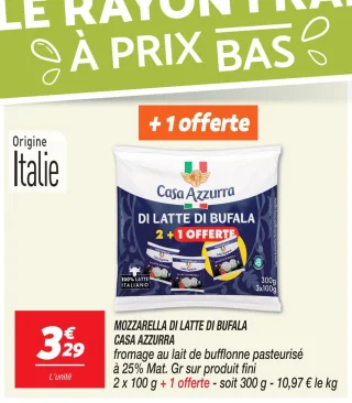 Mozzarella di latte di bufala 