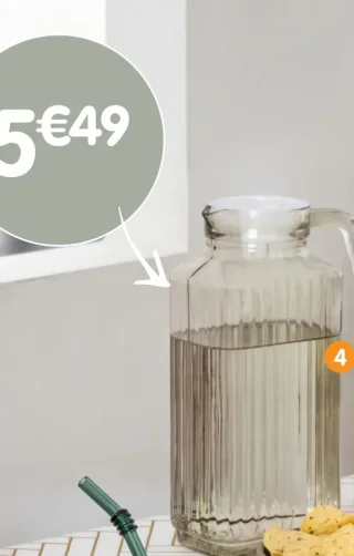 Pichet en verre - 1,7 L